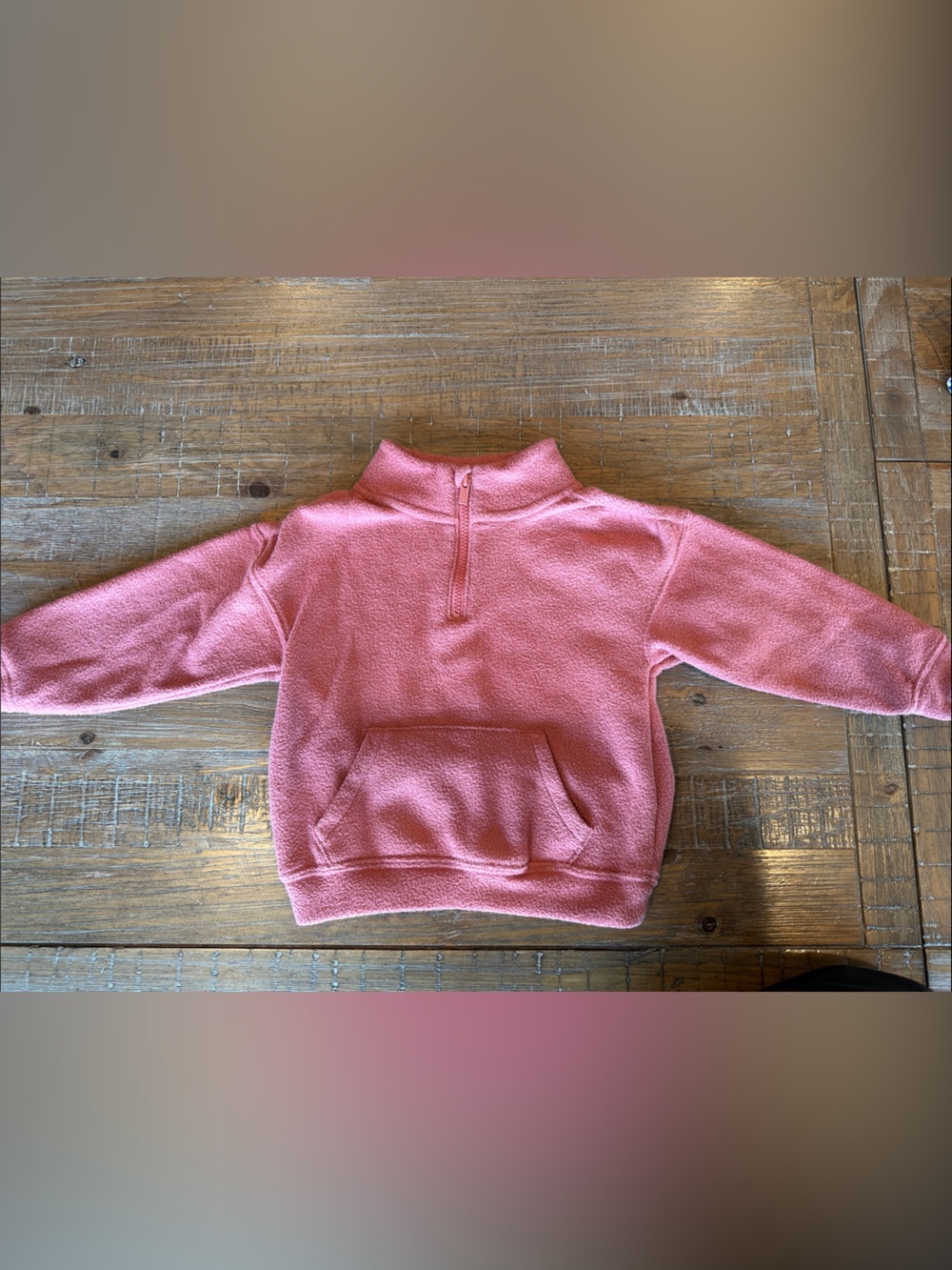 Old Navy Pink Half-Zip Fleece Pullover 4T